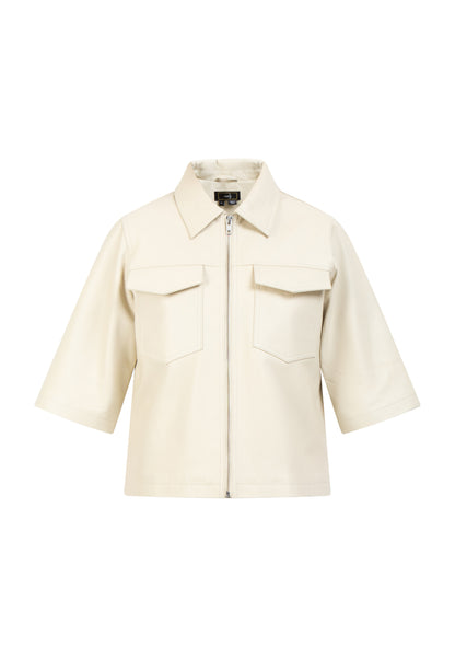 faina women's Leather shirt