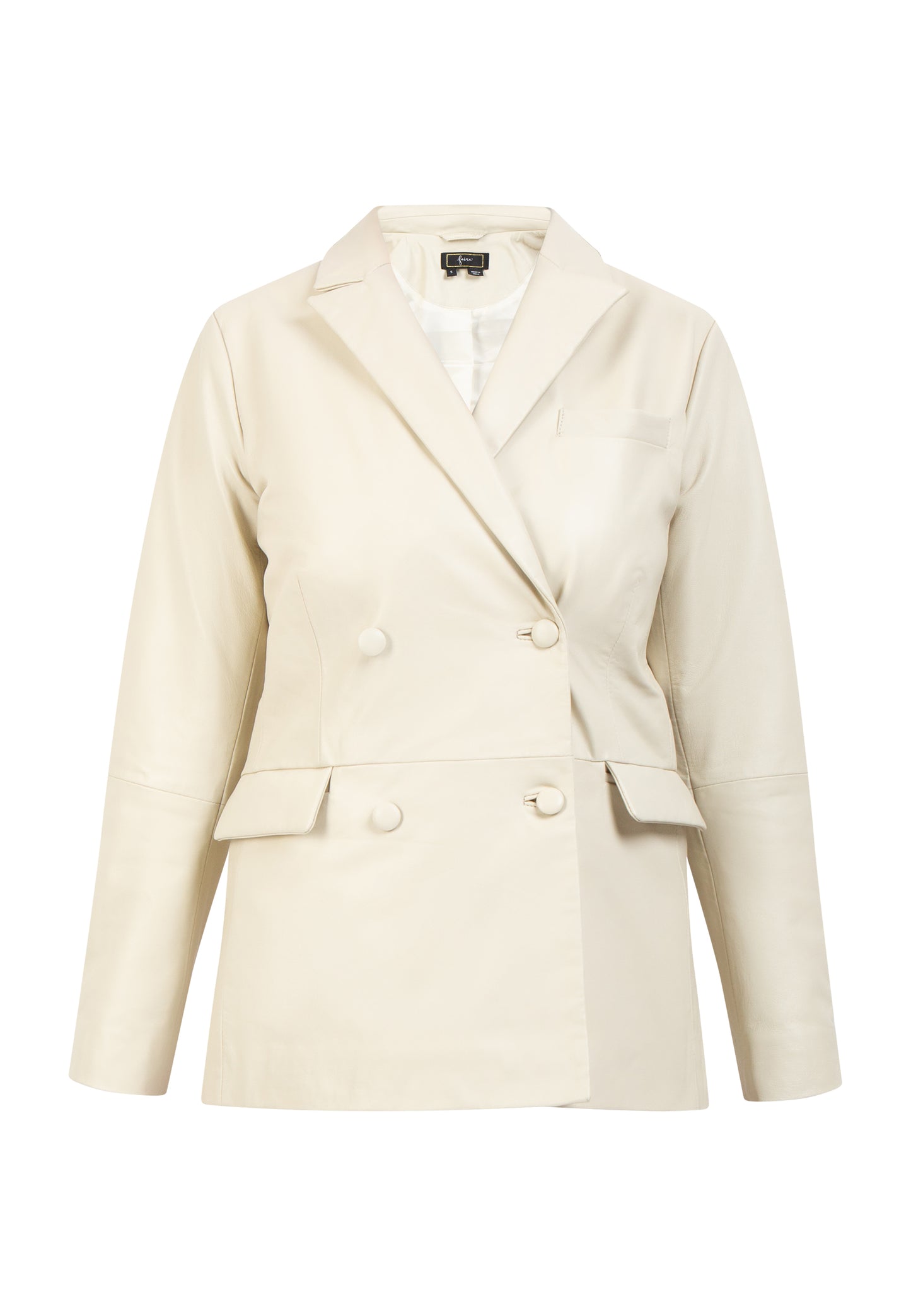 faina women's leather blazer