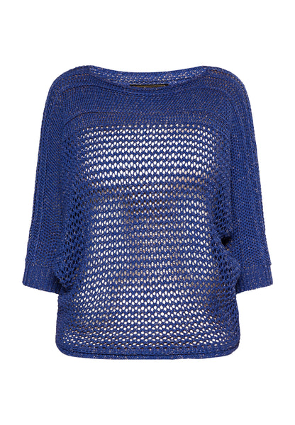 faina women's wide-meshed knitted sweater