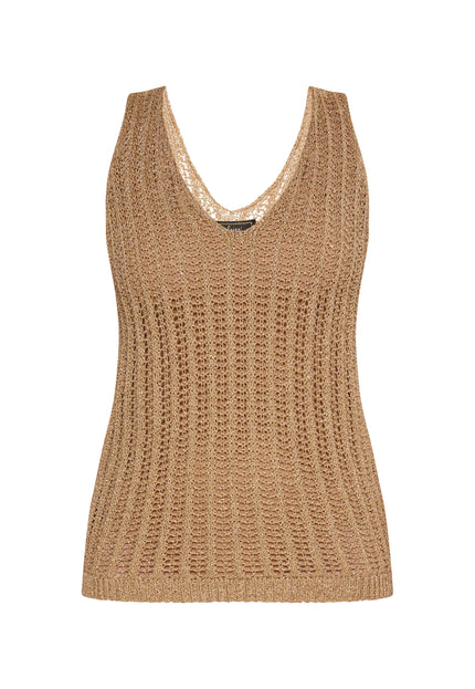 faina Women's Knitted Top With Fancy Yarn