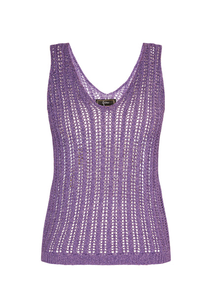 faina Women's Knitted Top With Fancy Yarn