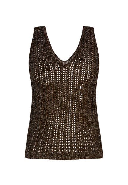 faina Women's Knitted Top With Fancy Yarn