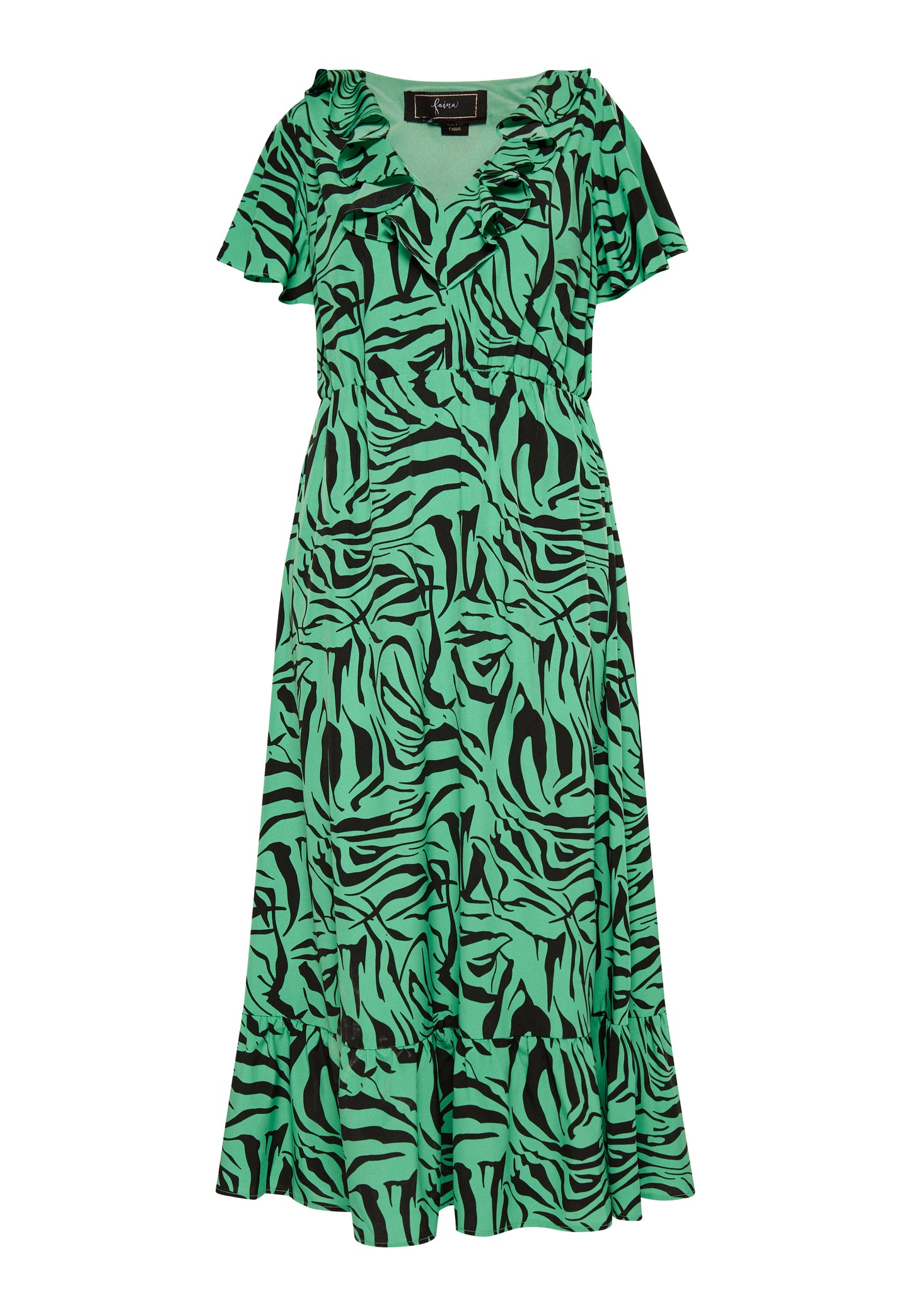 faina women's dress - zebra print