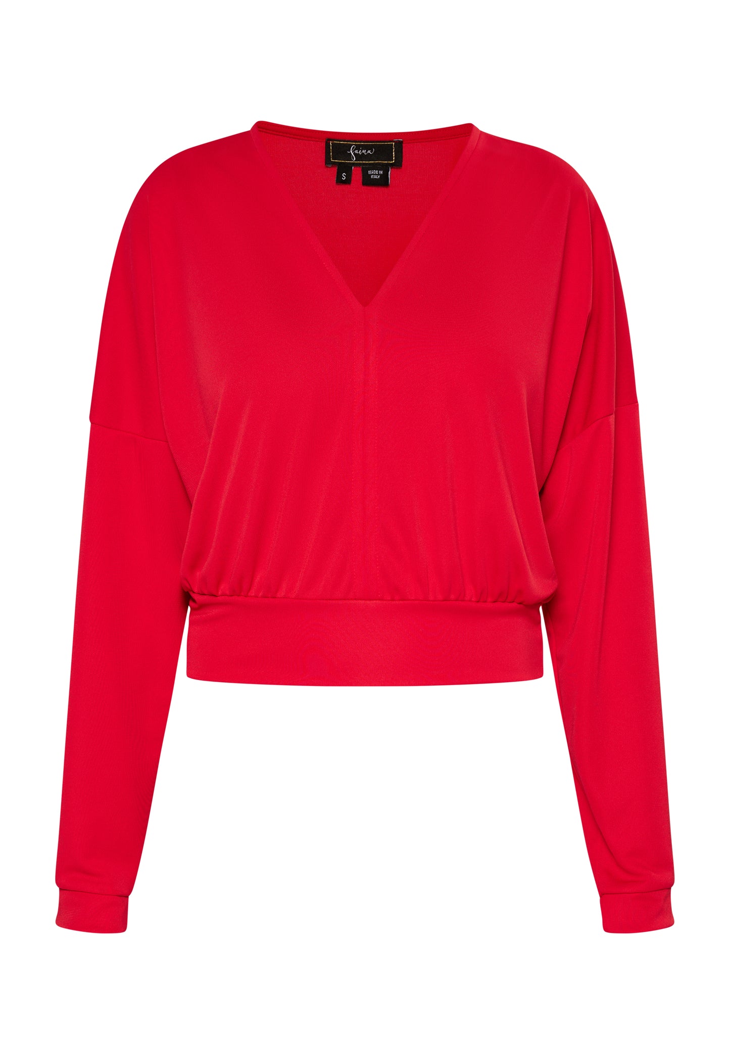 faina women's cropped long sleeve shirt