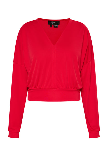 faina women's cropped long sleeve shirt