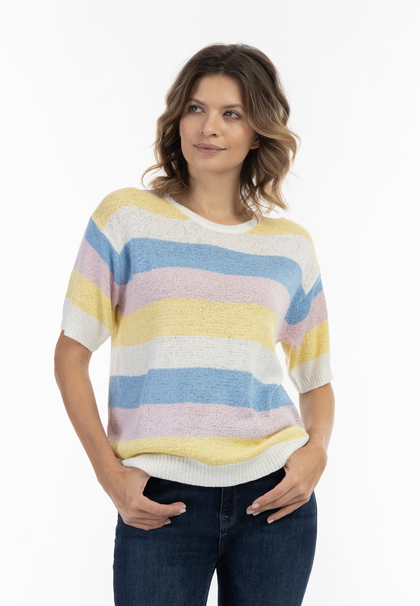 usha BLUE LABEL damski sweter z dzianiny