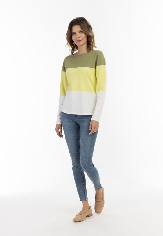 usha BLUE LABEL damski sweter w delikatne paski