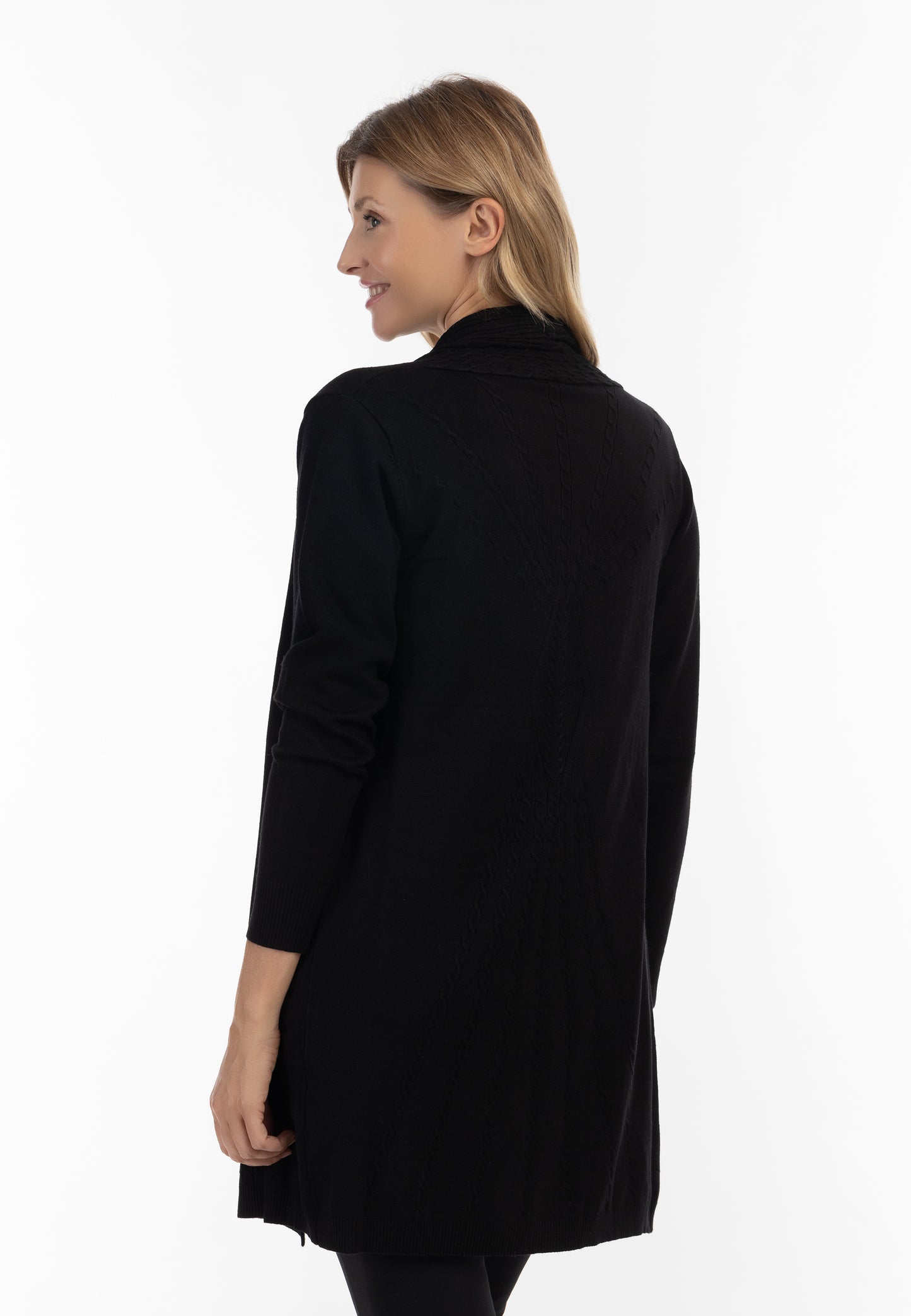 usha women's open cardigan