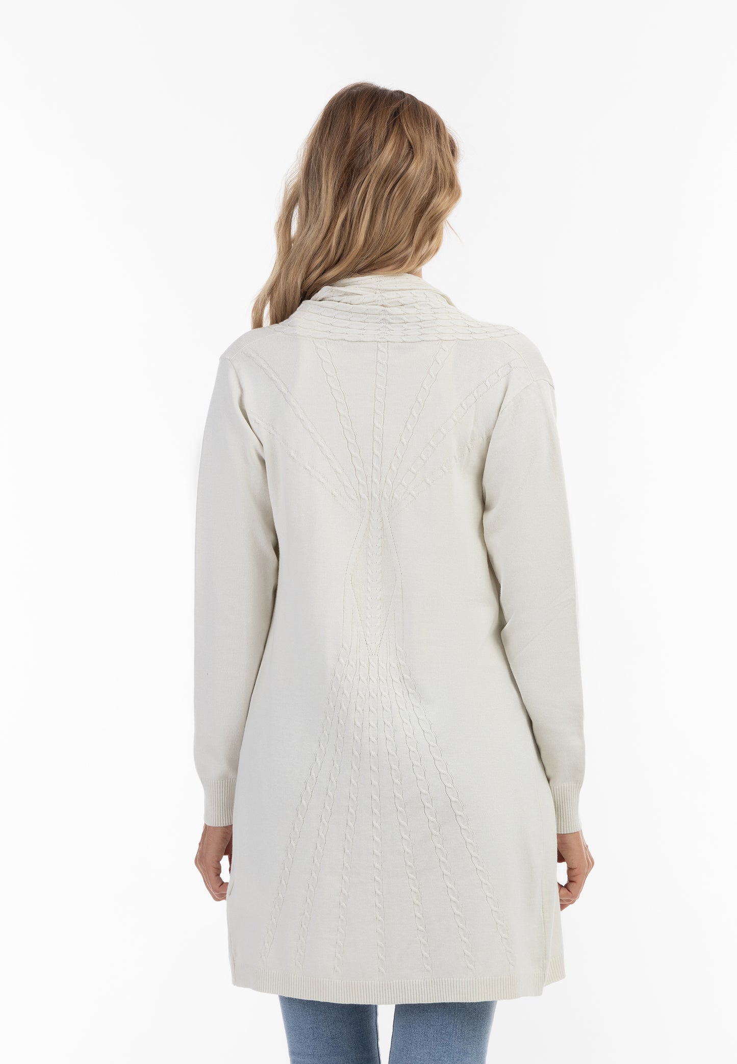 usha women's open cardigan