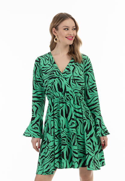 faina women's dress - zebra print