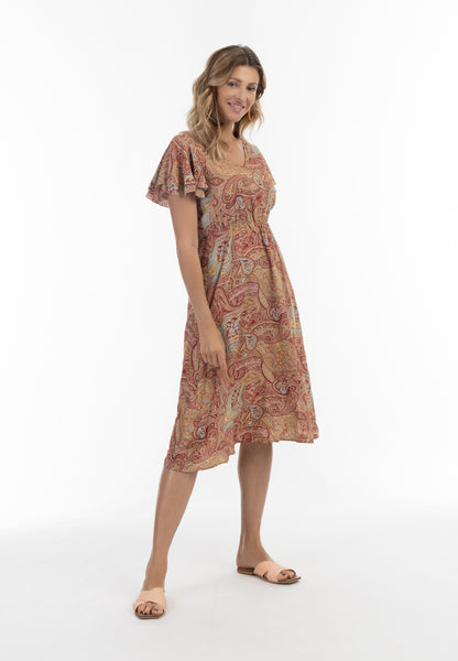 usha FESTIVAL women's paisley print dress