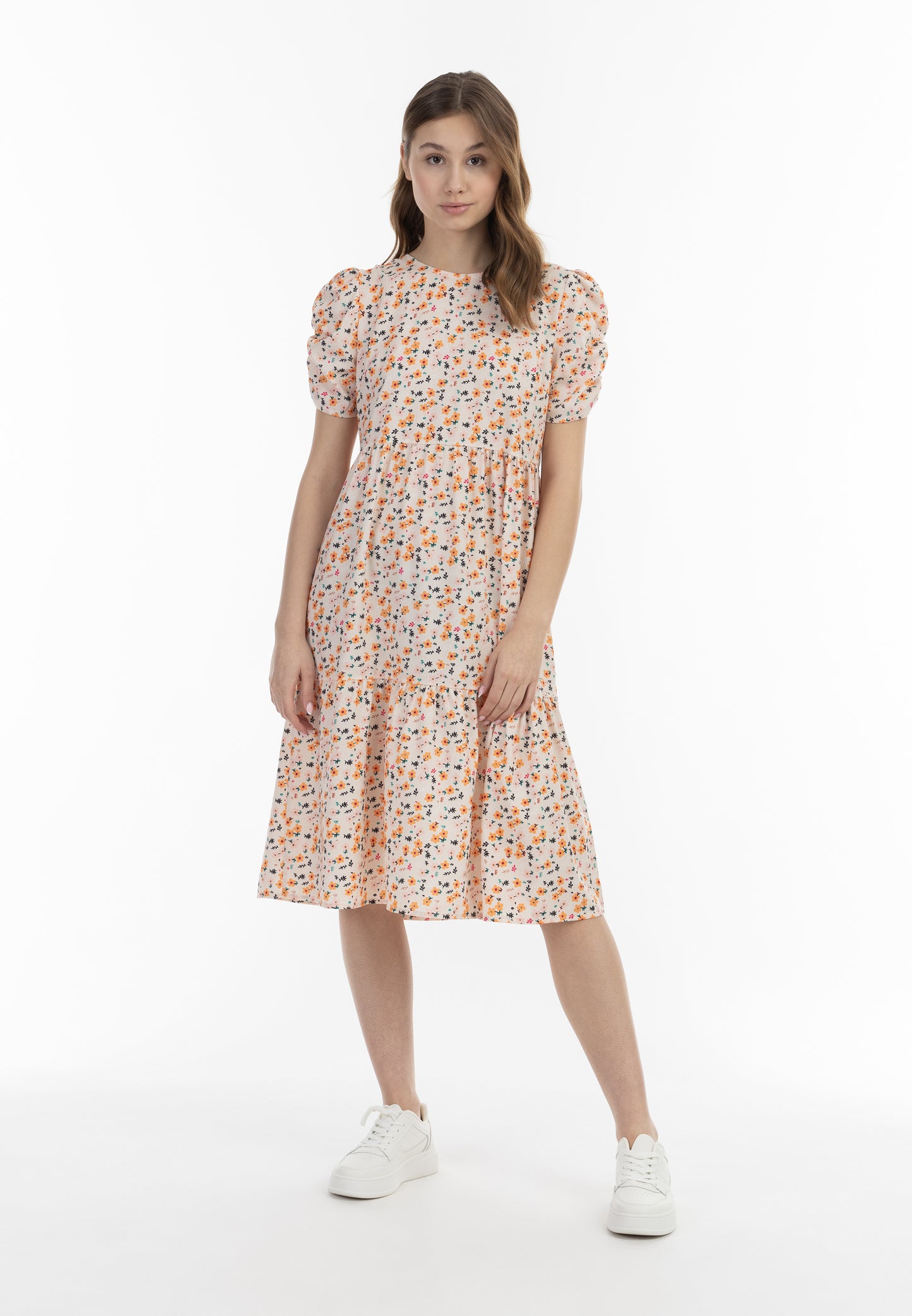 myMo women's midi short sleeve dress
