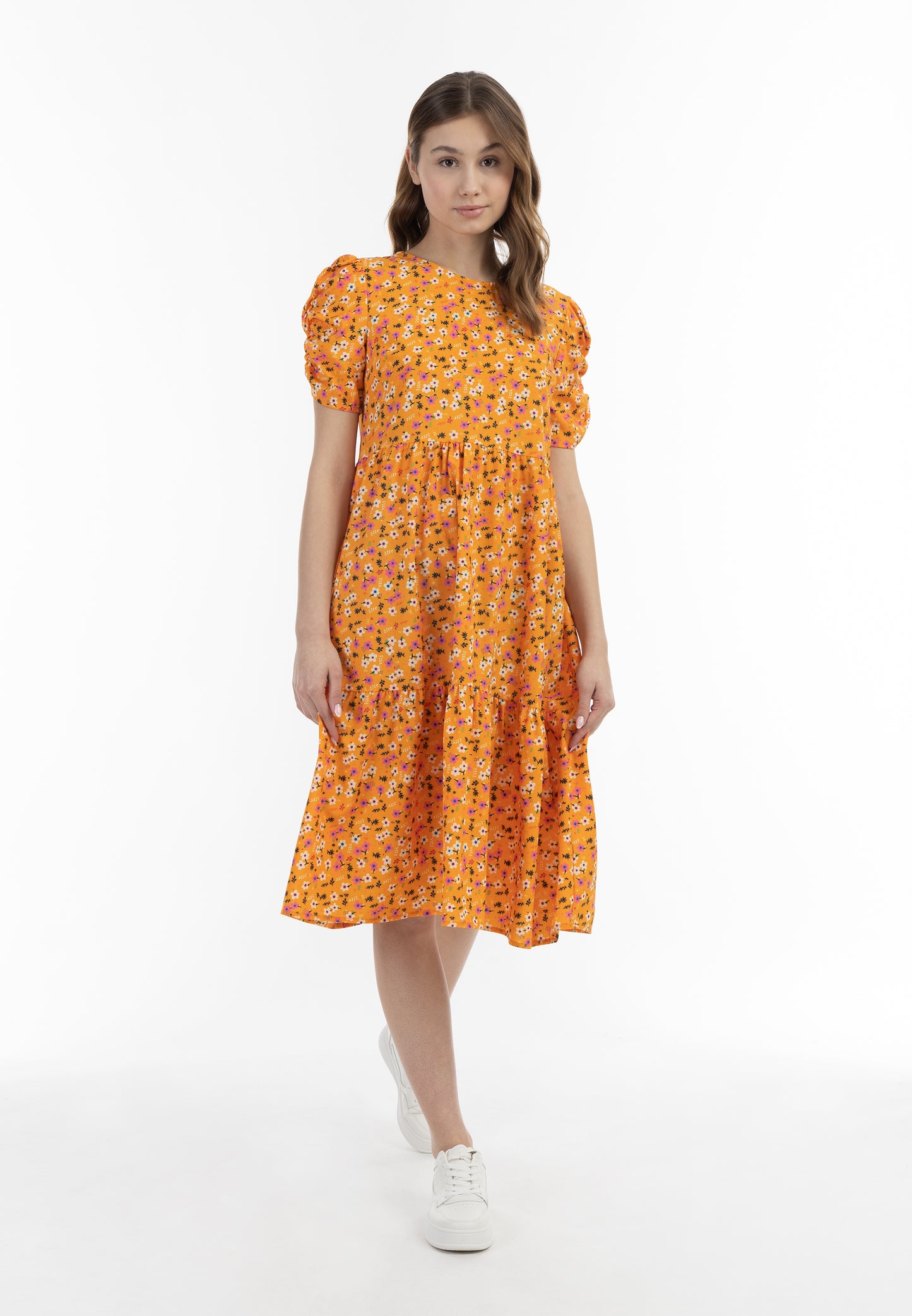 myMo women's midi short sleeve dress