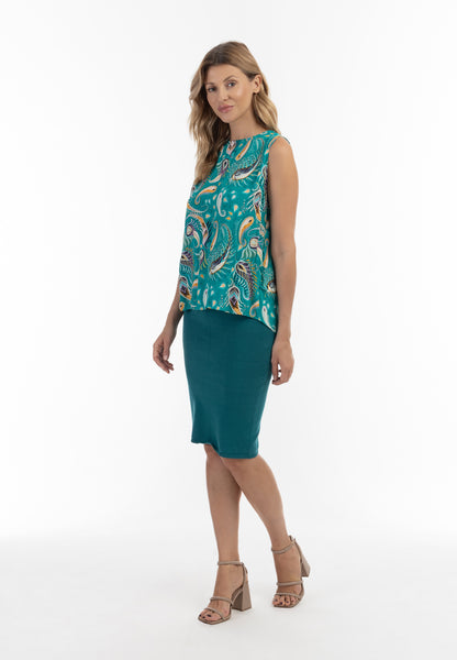 usha women's sleeveless blouse top