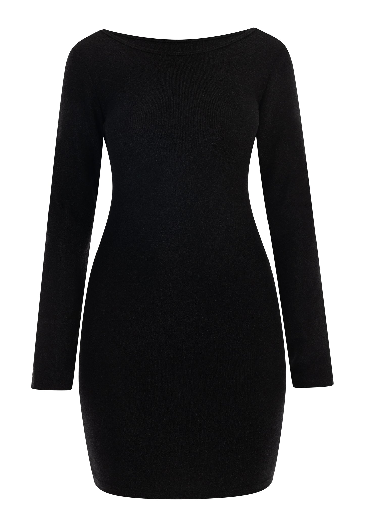 myMo at night women's knitted long sleeve dress mini