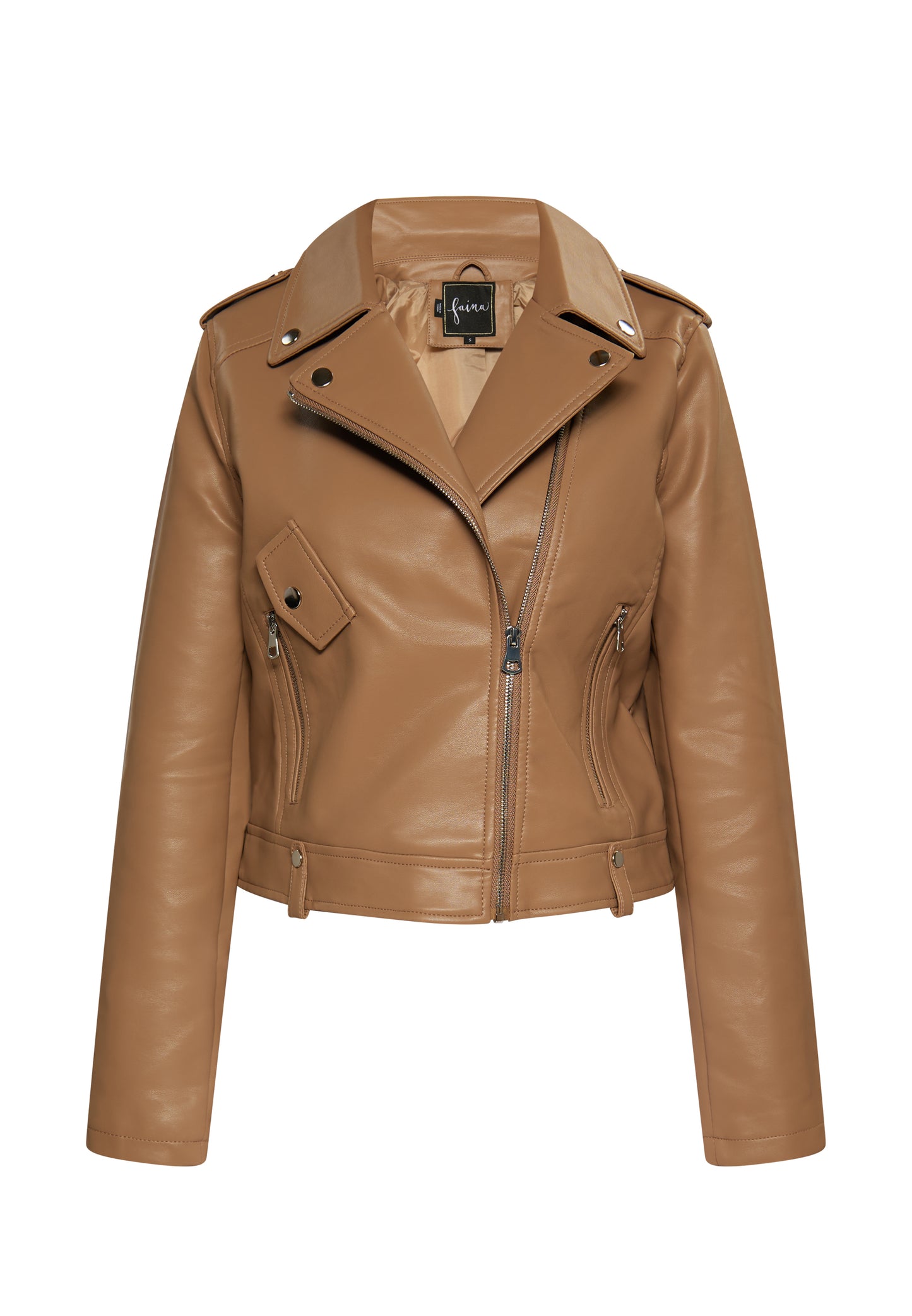 faina damska kurtka motocyklowa z eco sk�ry