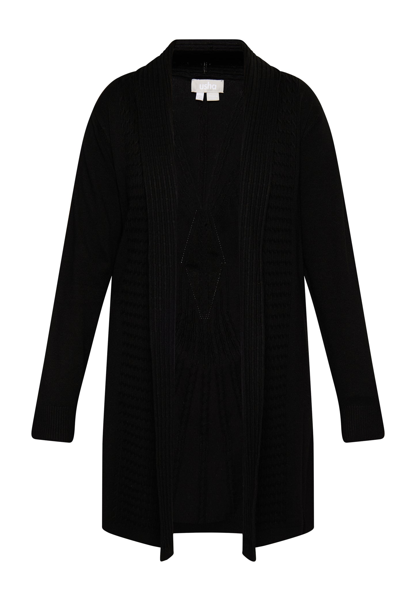 usha women's open cardigan