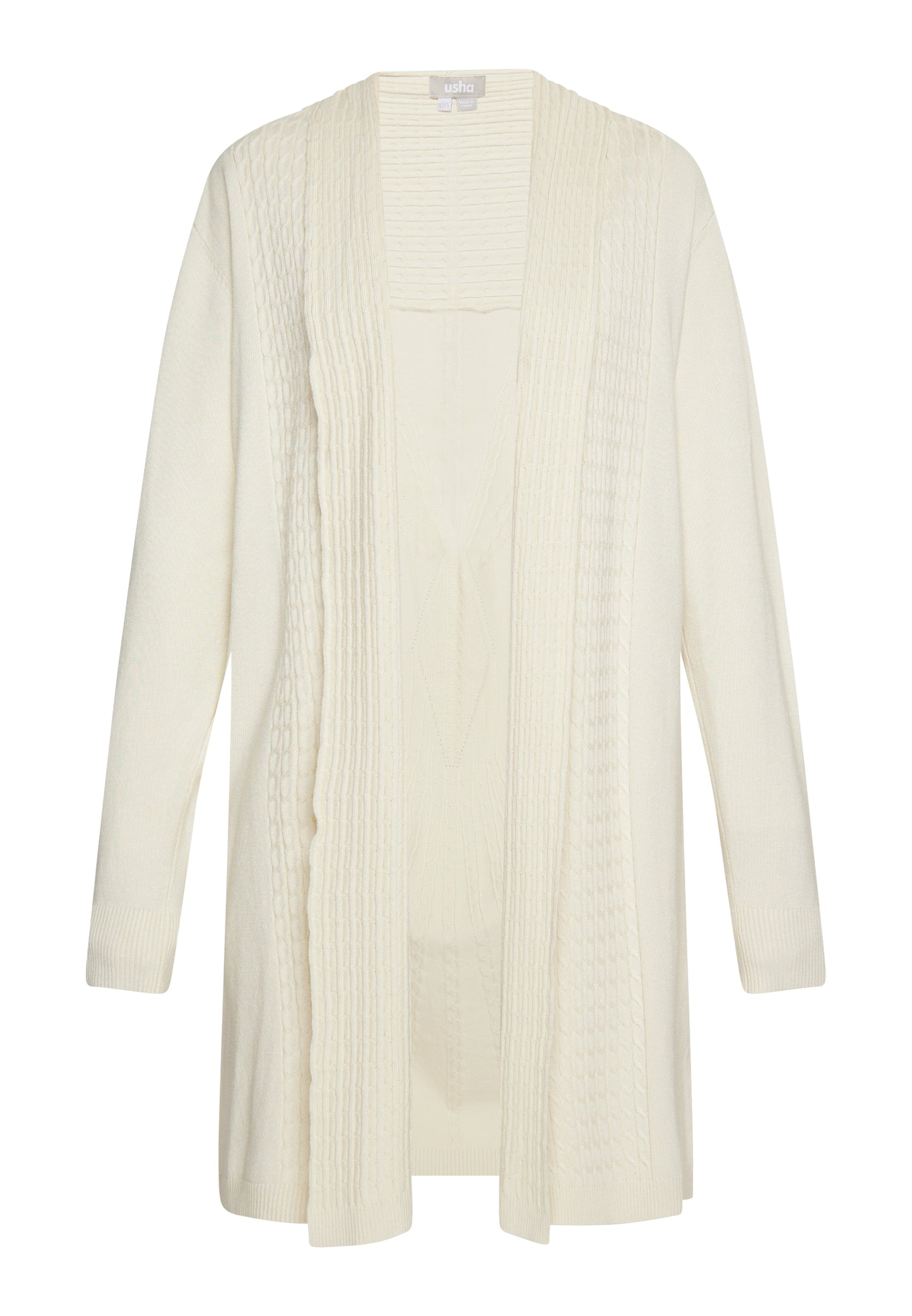 usha women's open cardigan