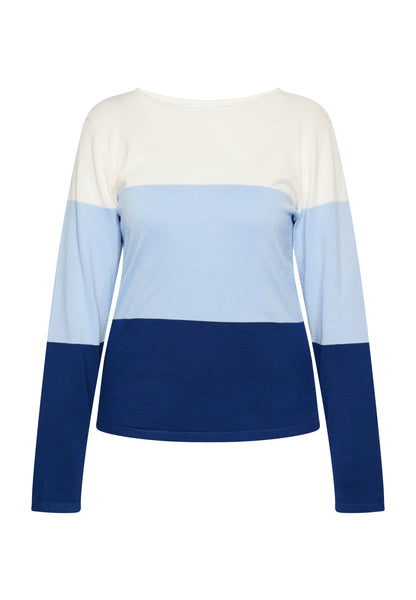 usha BLUE LABEL damski sweter w delikatne paski