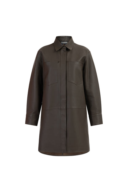 DreiMaster Vintage women's leather shirt