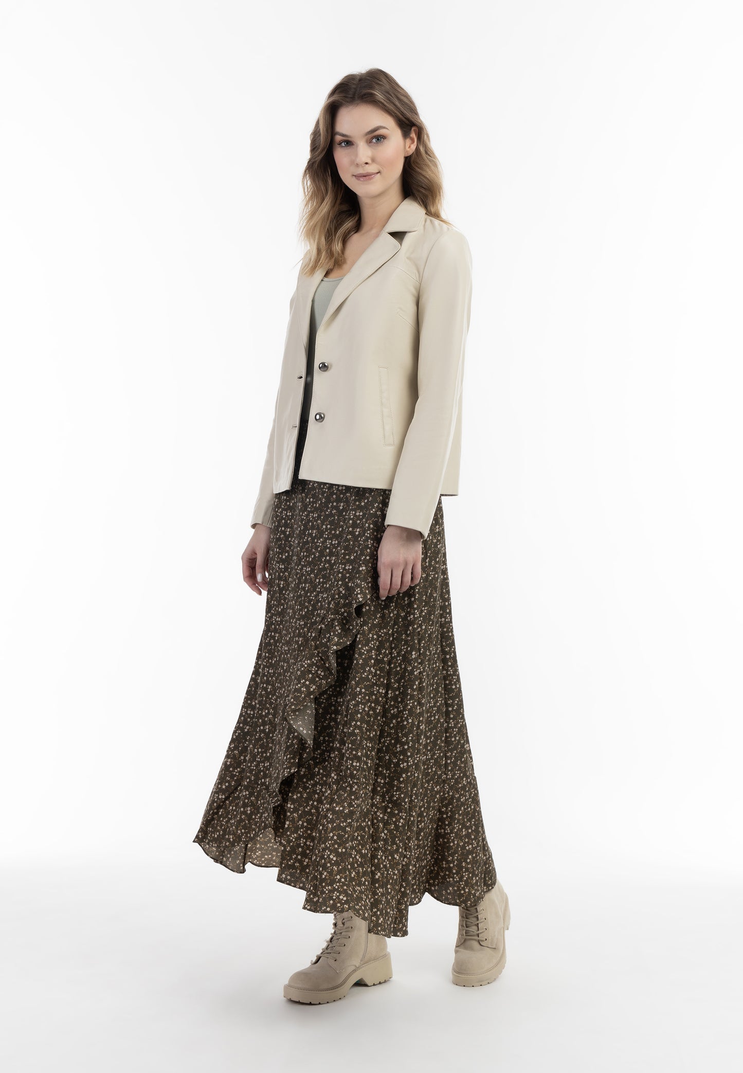 DreiMaster Vintage women's leather blazer