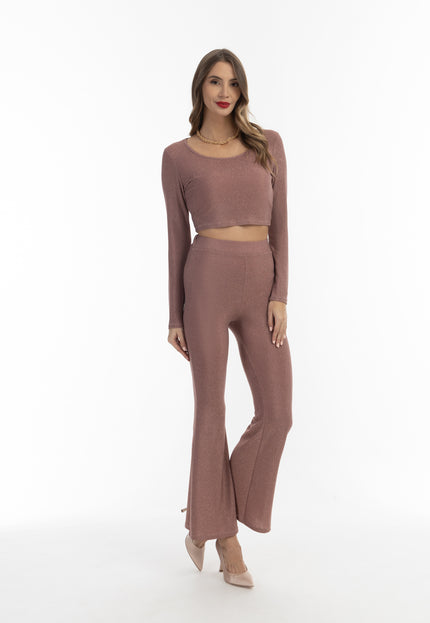 faina Women's Cropped Jersey Top
