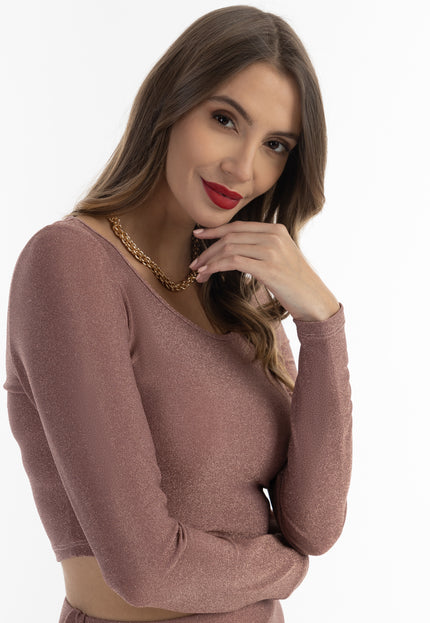 faina Women's Cropped Jersey Top