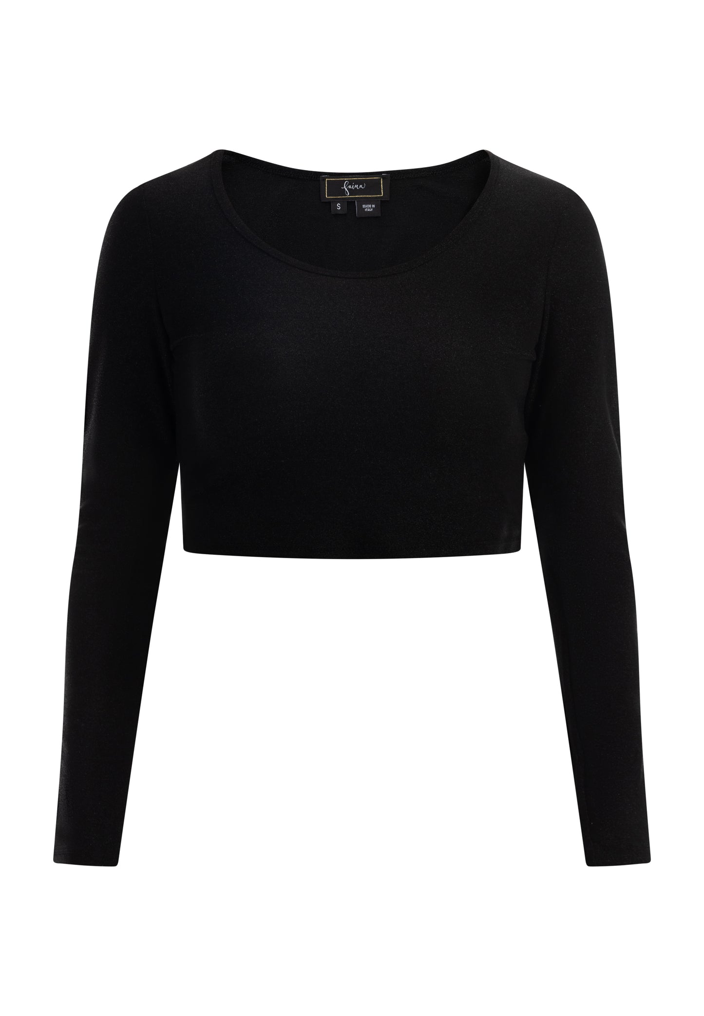 faina women's cropped jersey top