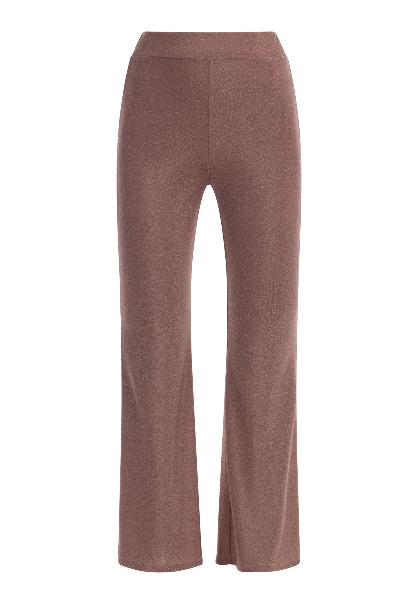 faina women's jersey trousers with shiny yarn