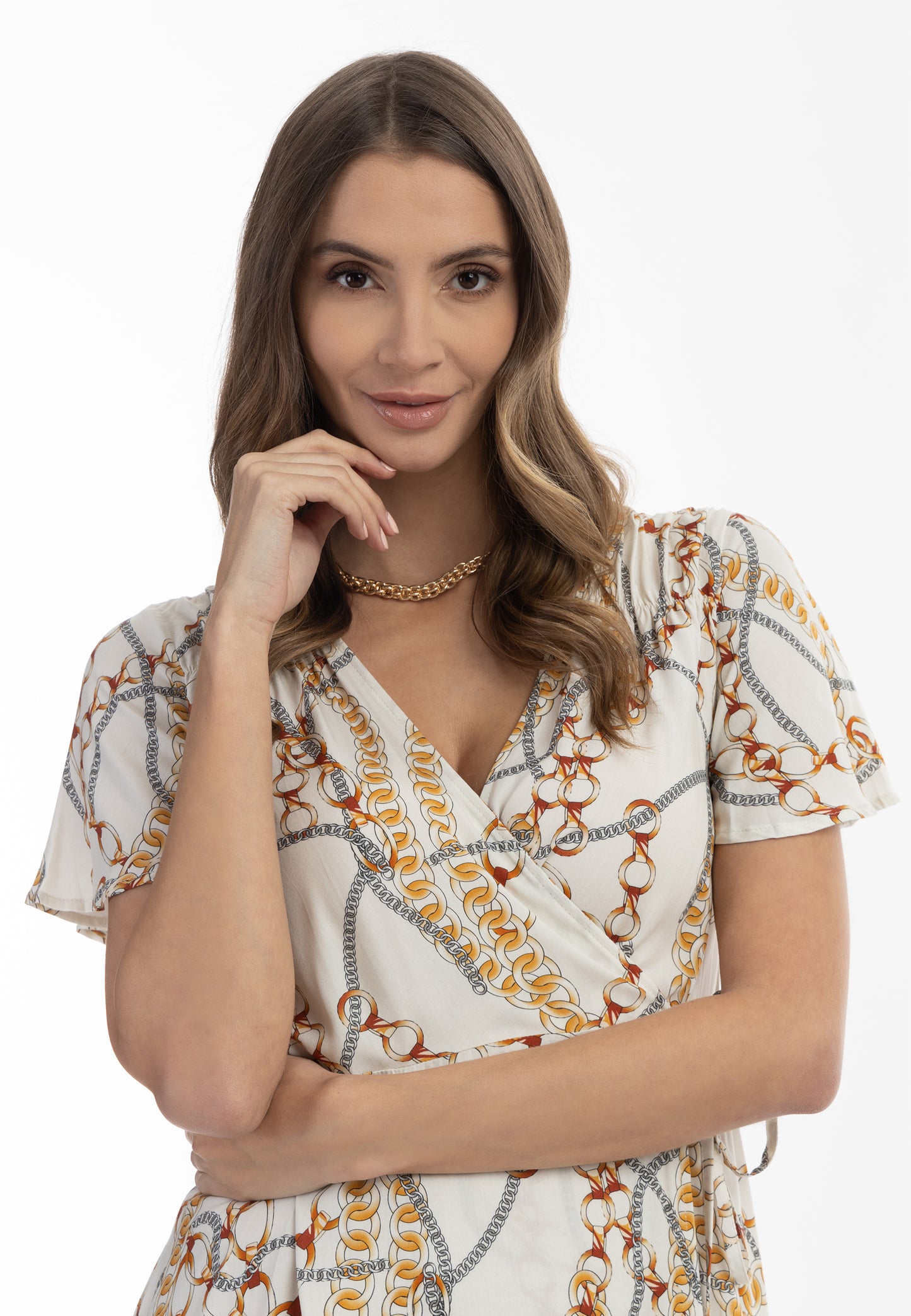 faina women's mini dress with all-over print