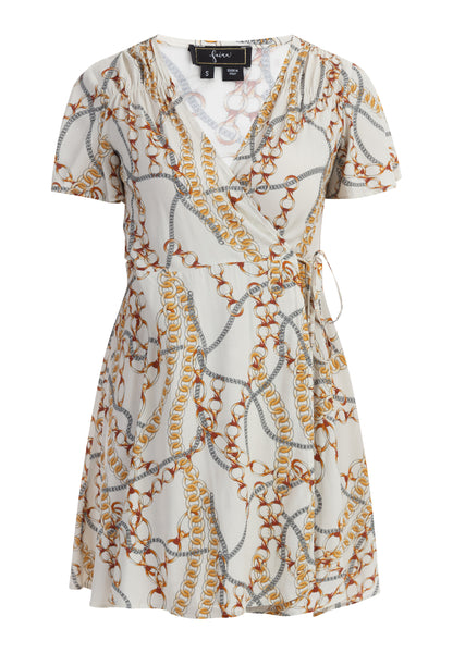 faina women's mini dress with all-over print