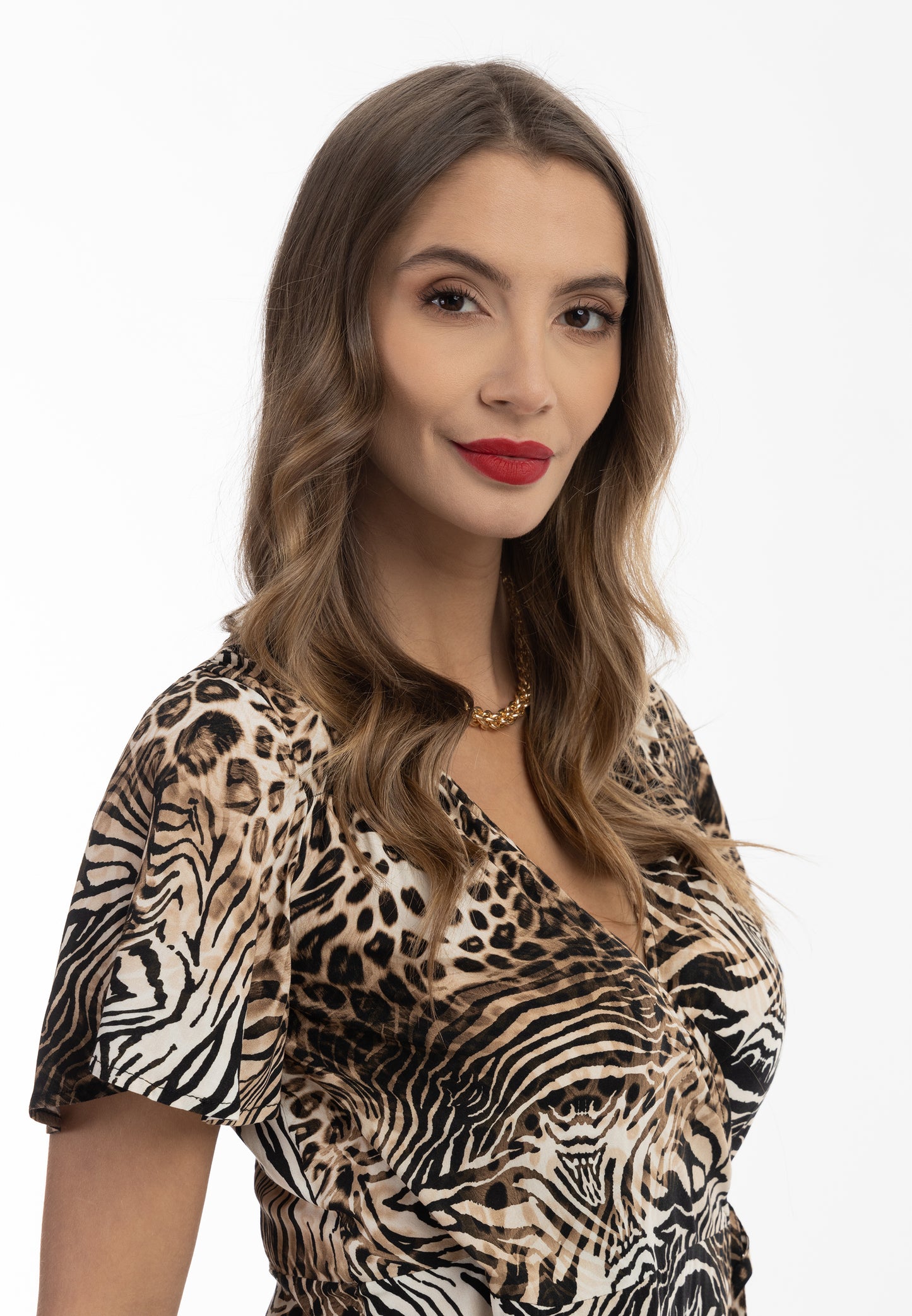 faina women's Animal print mini dress