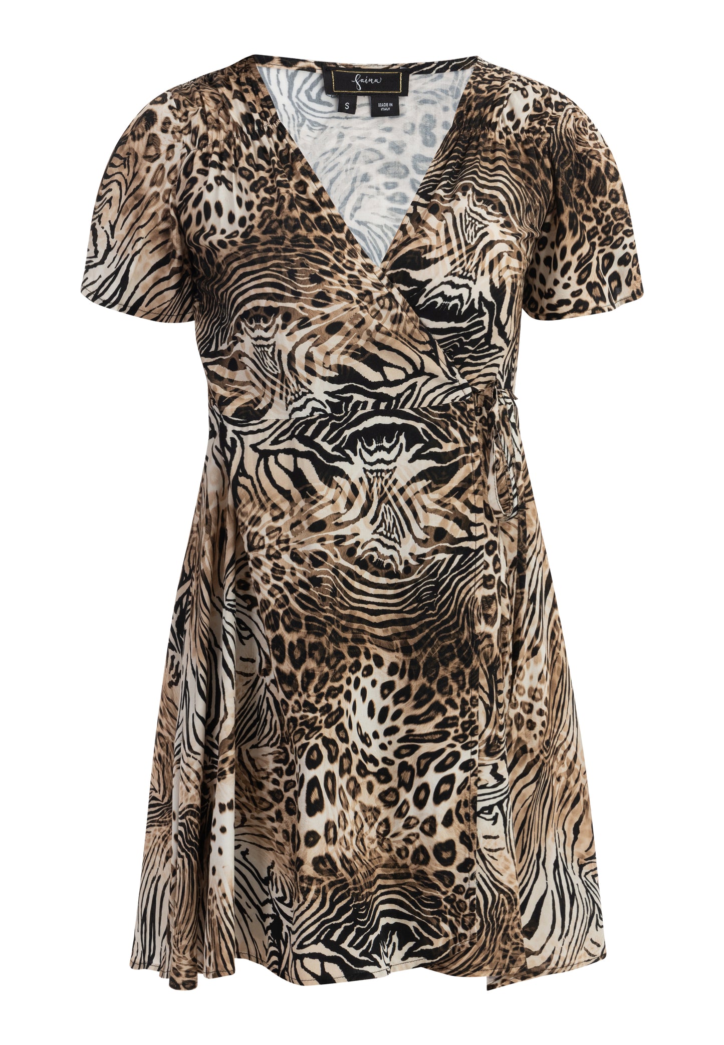 faina women's Animal print mini dress