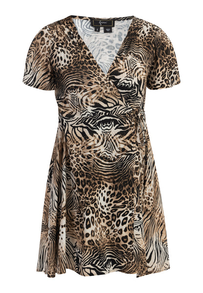 faina women's Animal print mini dress