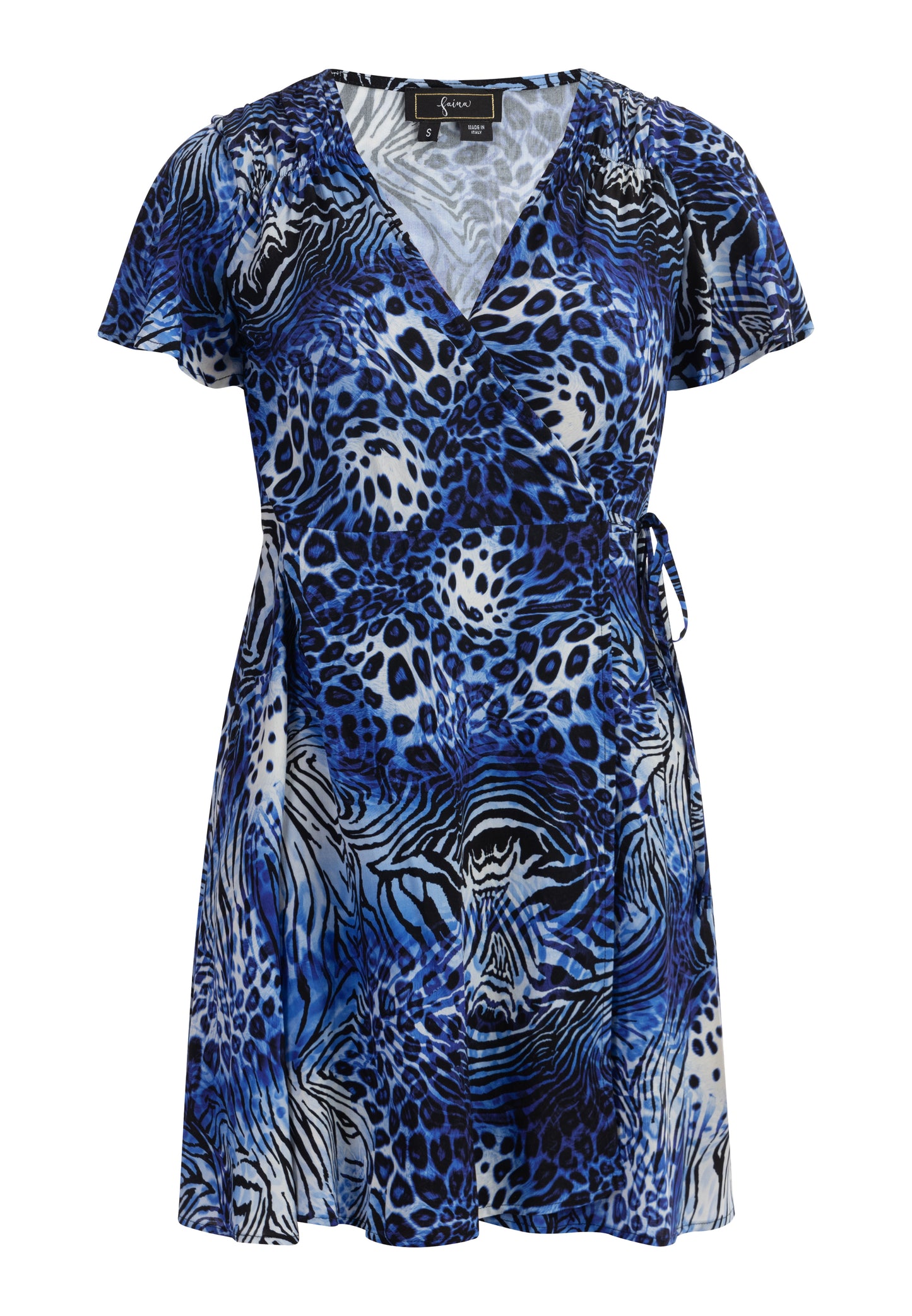faina women's Animal print mini dress