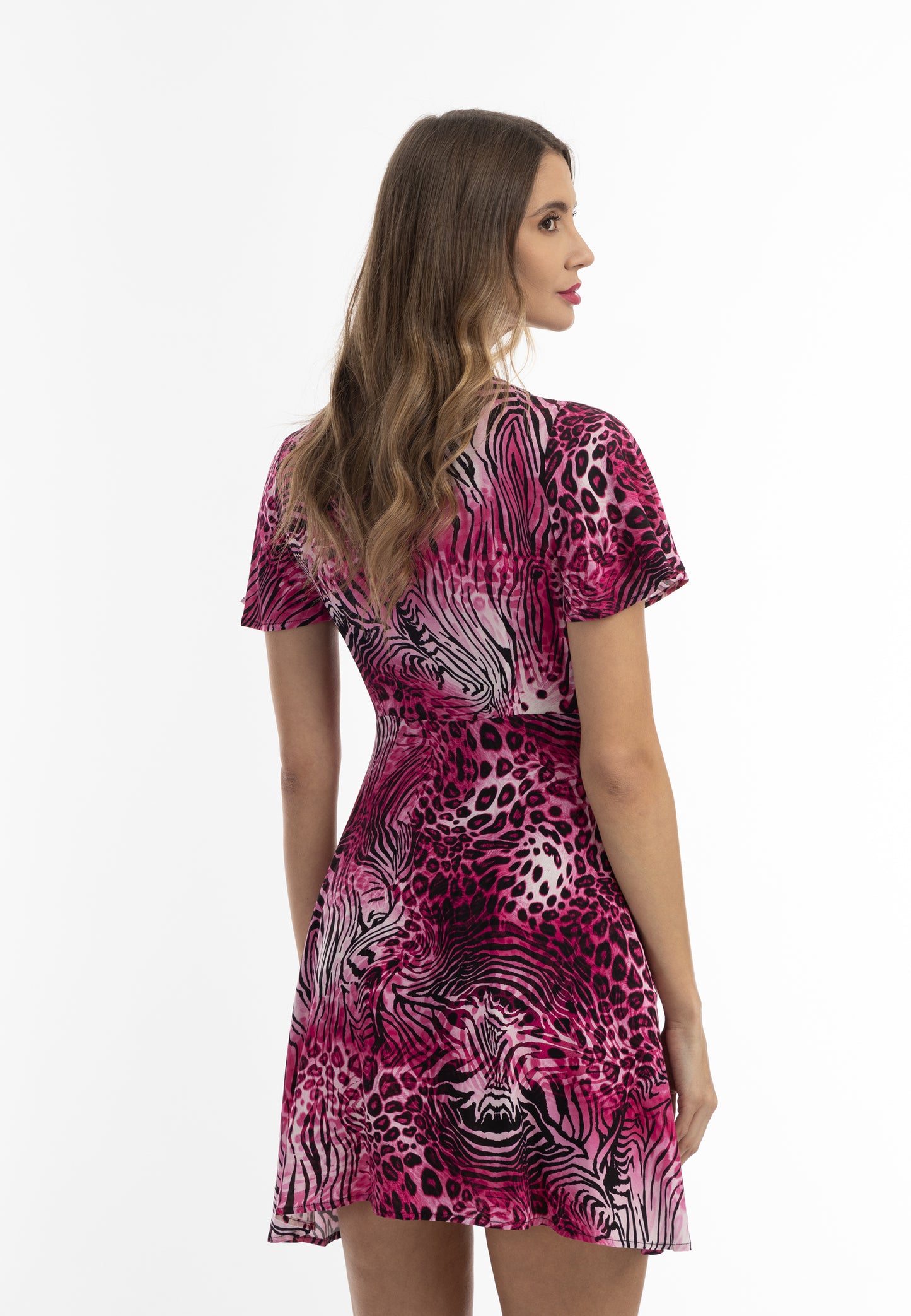 faina women's Animal print mini dress