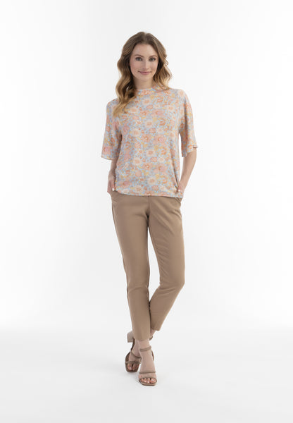 usha women's short sleeve blouse