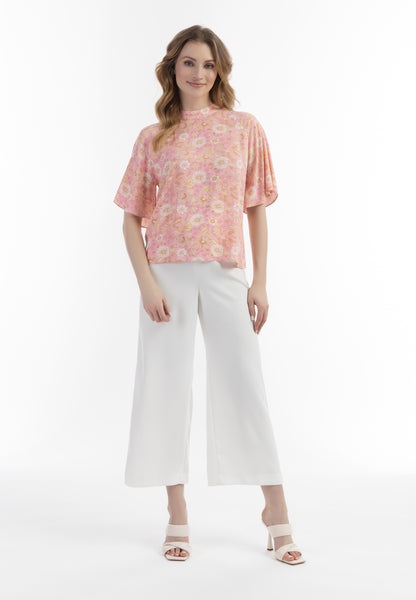 usha women's short sleeve blouse