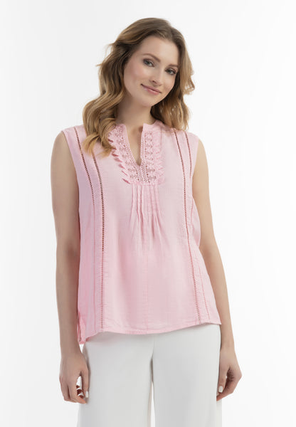 usha women's blouse top with lace