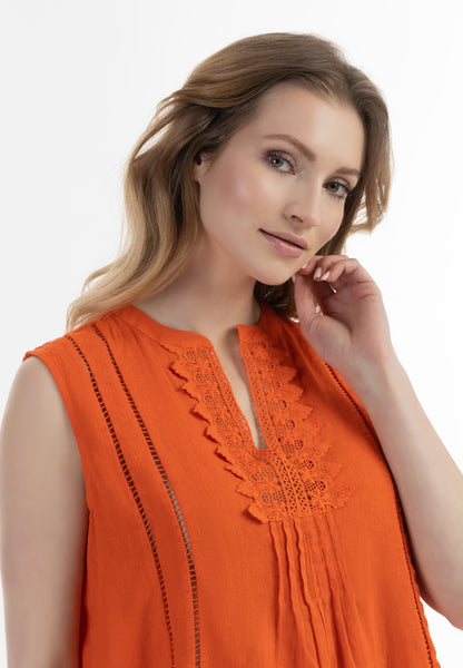 usha women's blouse top with lace