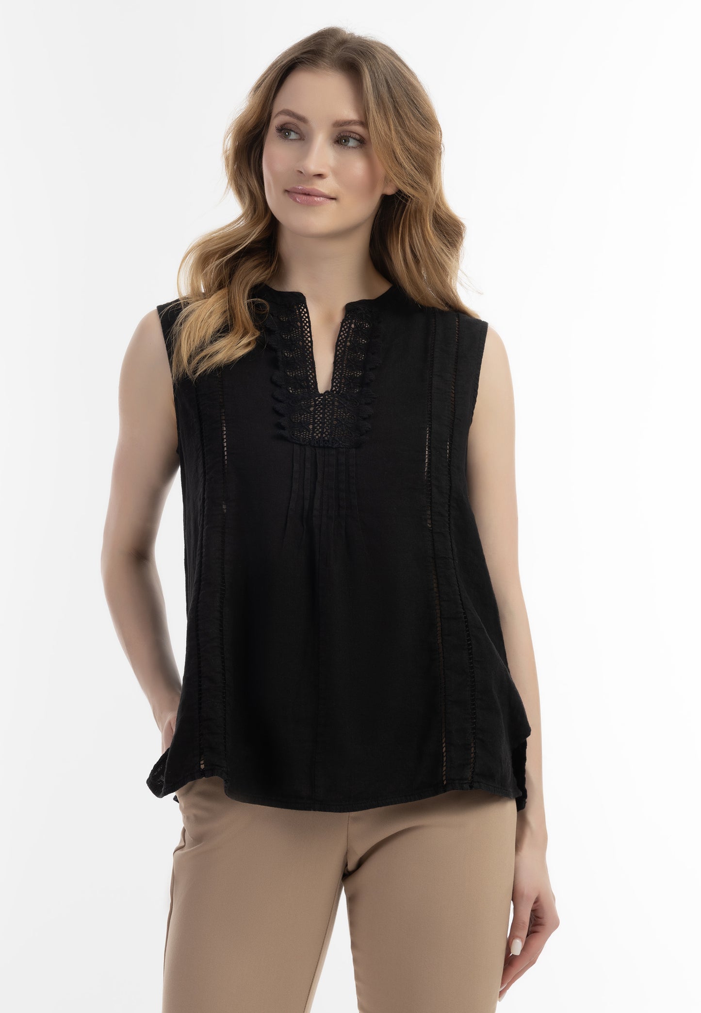 usha women's blouse top with lace