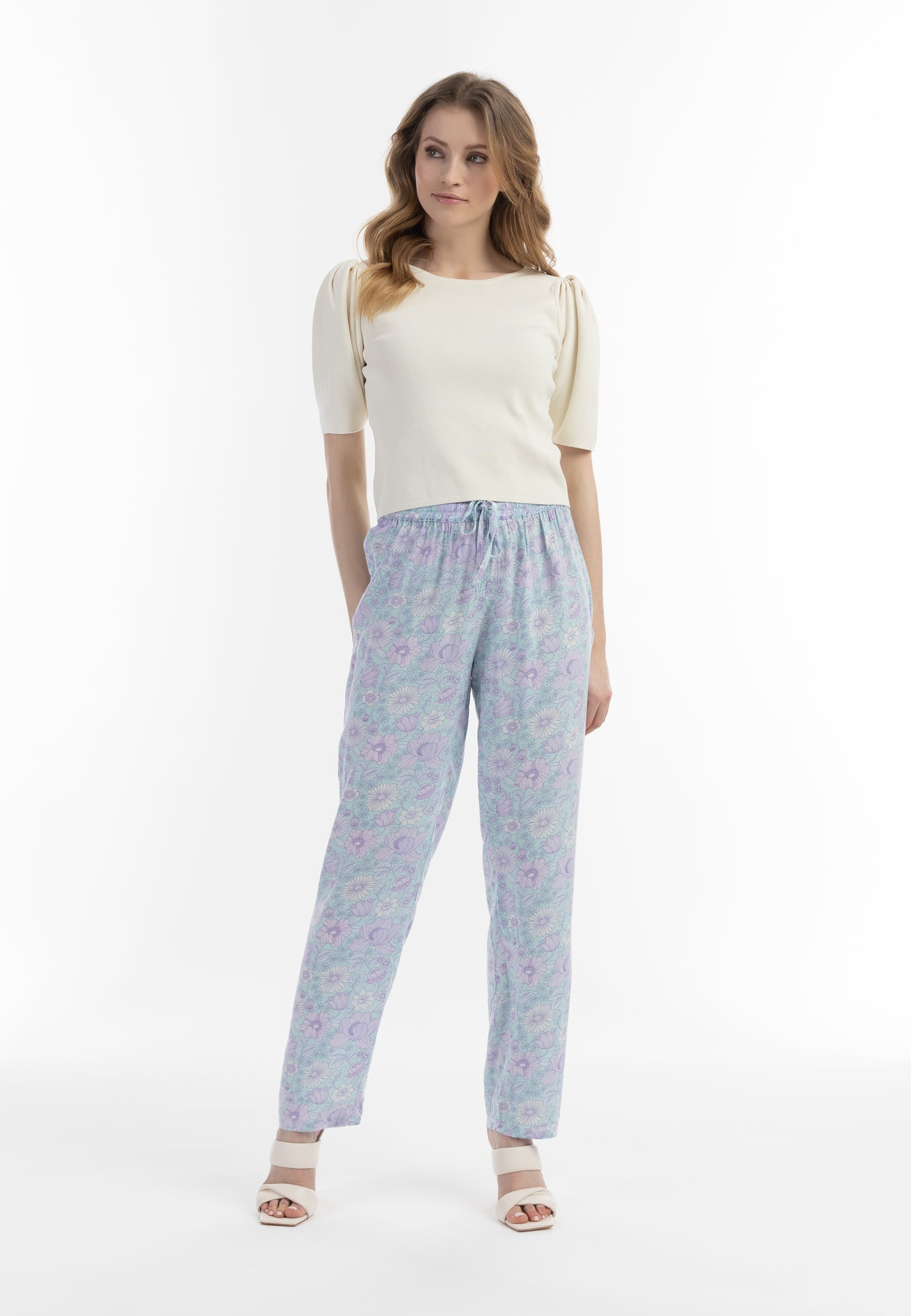 usha women's fabric trousers