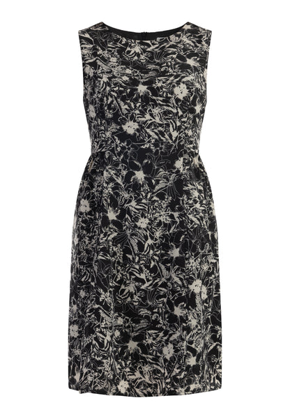 usha women's midi dress with a retro print