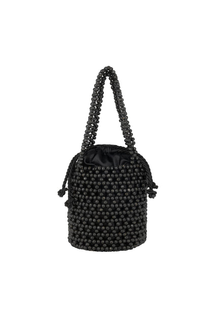IZIA Women's Beaded Bucket Bag