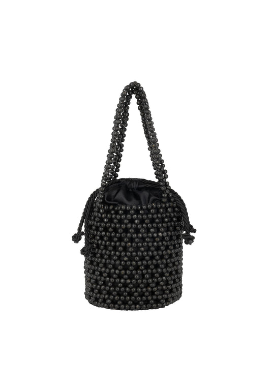 IZIA women's beaded bucket bag