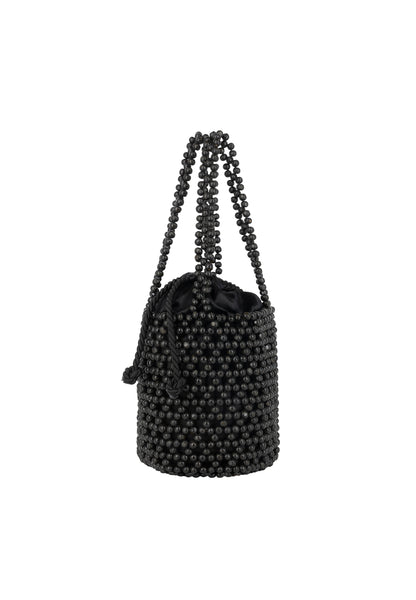 IZIA women's beaded bucket bag