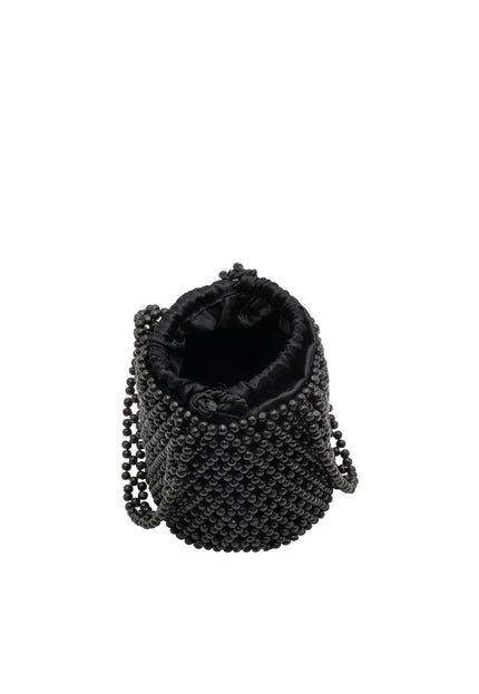 IZIA Women's Beaded Bucket Bag