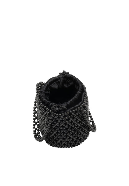 IZIA women's beaded bucket bag