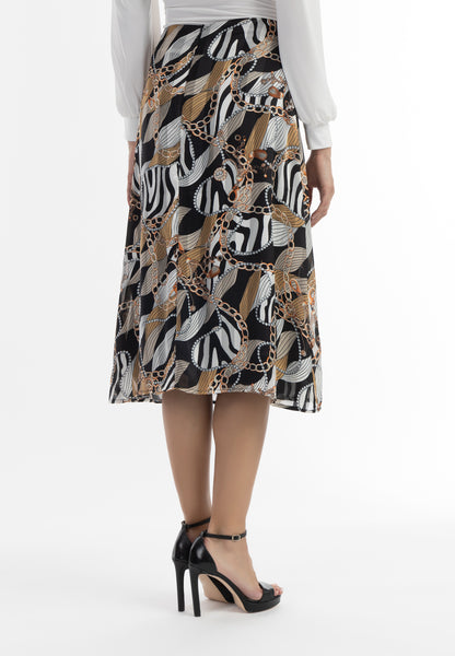faina women's midi skirt with all-over print