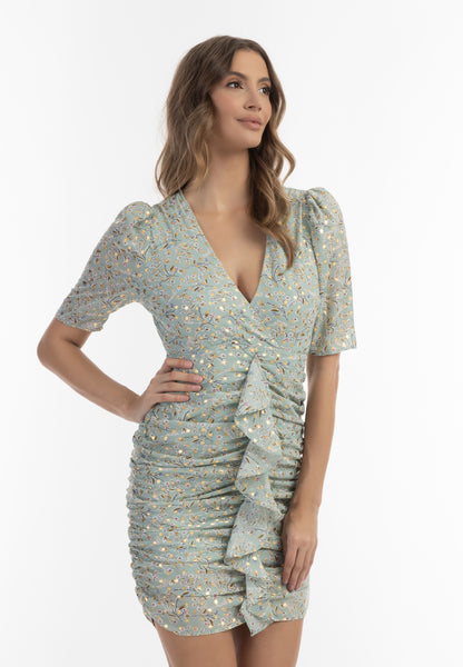 faina women's draped dress